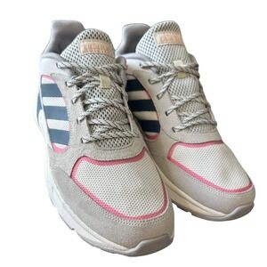 Adidas 90's Valasion EE9907 Womens Sneakers Gray Pink Blue Size 10